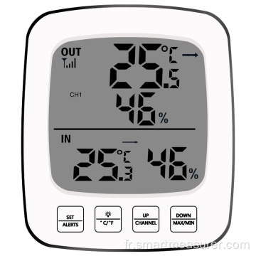 Jauge d&#39;humidité de température de thermomètre d&#39;hygromètre sans fil extérieur